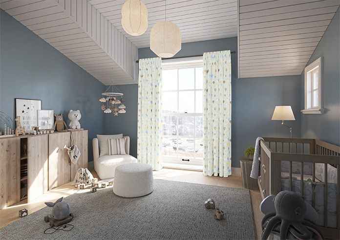 Balloon Festival, Skyline - Made to Measure Curtains - Image 7